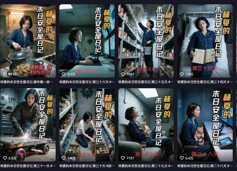图片[2]-十个作品涨粉近20W！用AI制作末日安全日记连载，日入4位数，评论区爆肝求更新(附详细步骤) - 副业心选-副业心选