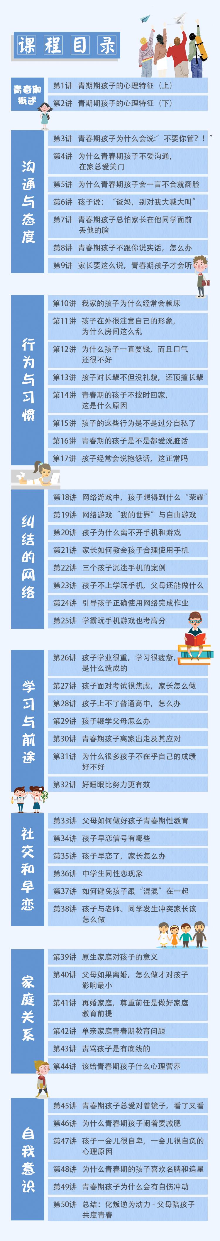 青春期心理辅导课共50课-副业心选