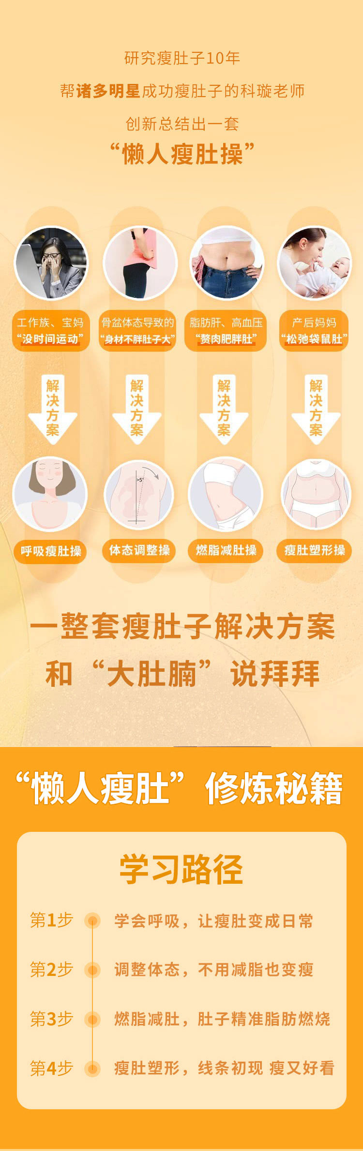 懒人瘦肚操 和你的大肚腩说拜拜！-副业心选