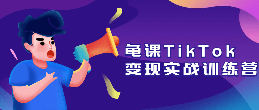 龟课TikTok变现实战训练营-副业心选