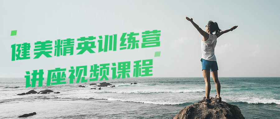 健美精英训练营讲座视频课程-副业心选