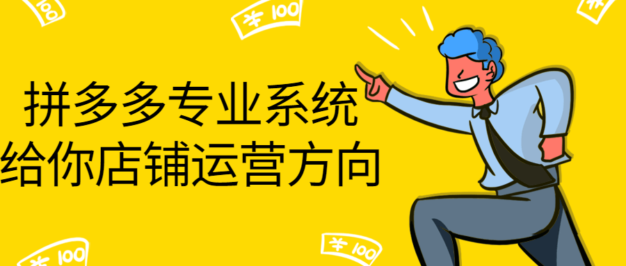 拼多多专业系统给你店铺运营方向-副业心选
