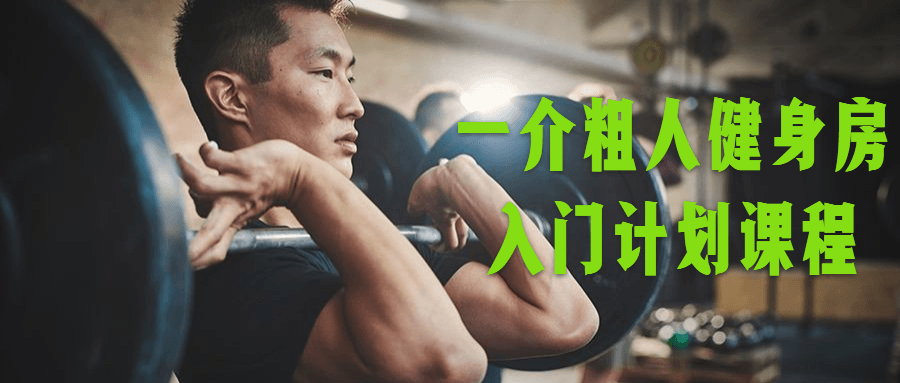 一介粗人健身房入门计划课程 - 副业心选-副业心选