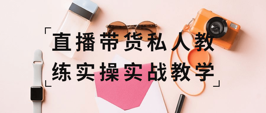 直播带货私人教练实操实战教学-副业心选