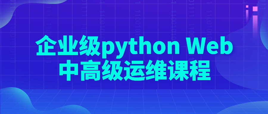 企业级python Web中高级运维课程-副业心选