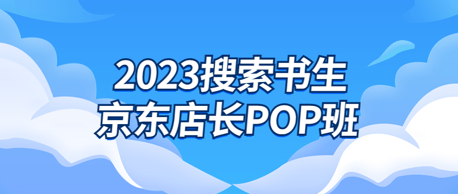 2023搜索书生京东店长POP班-副业心选