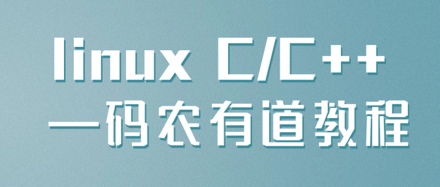 linux C/C++ —码农有道教程-副业心选