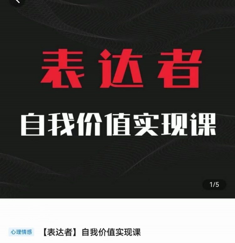 自我价值实现课，思辨盛宴极致表达 - 副业心选-副业心选