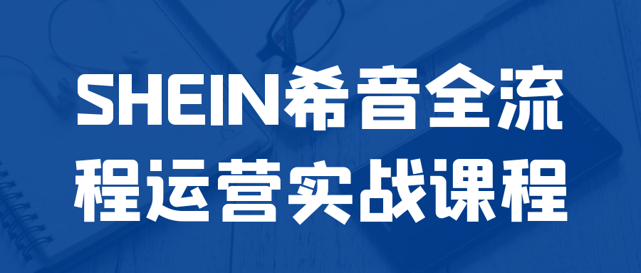 SHEIN希音全流程运营实战课程-副业心选