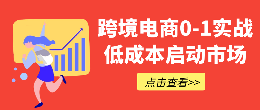 跨境电商0-1实战低成本启动市场-副业心选