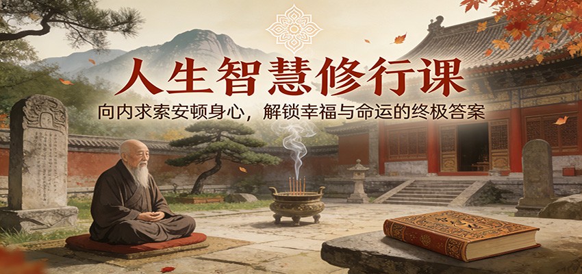 人生智慧修行课：向内求索安顿身心，解锁幸福与命运的终极答案 - 副业心选-副业心选