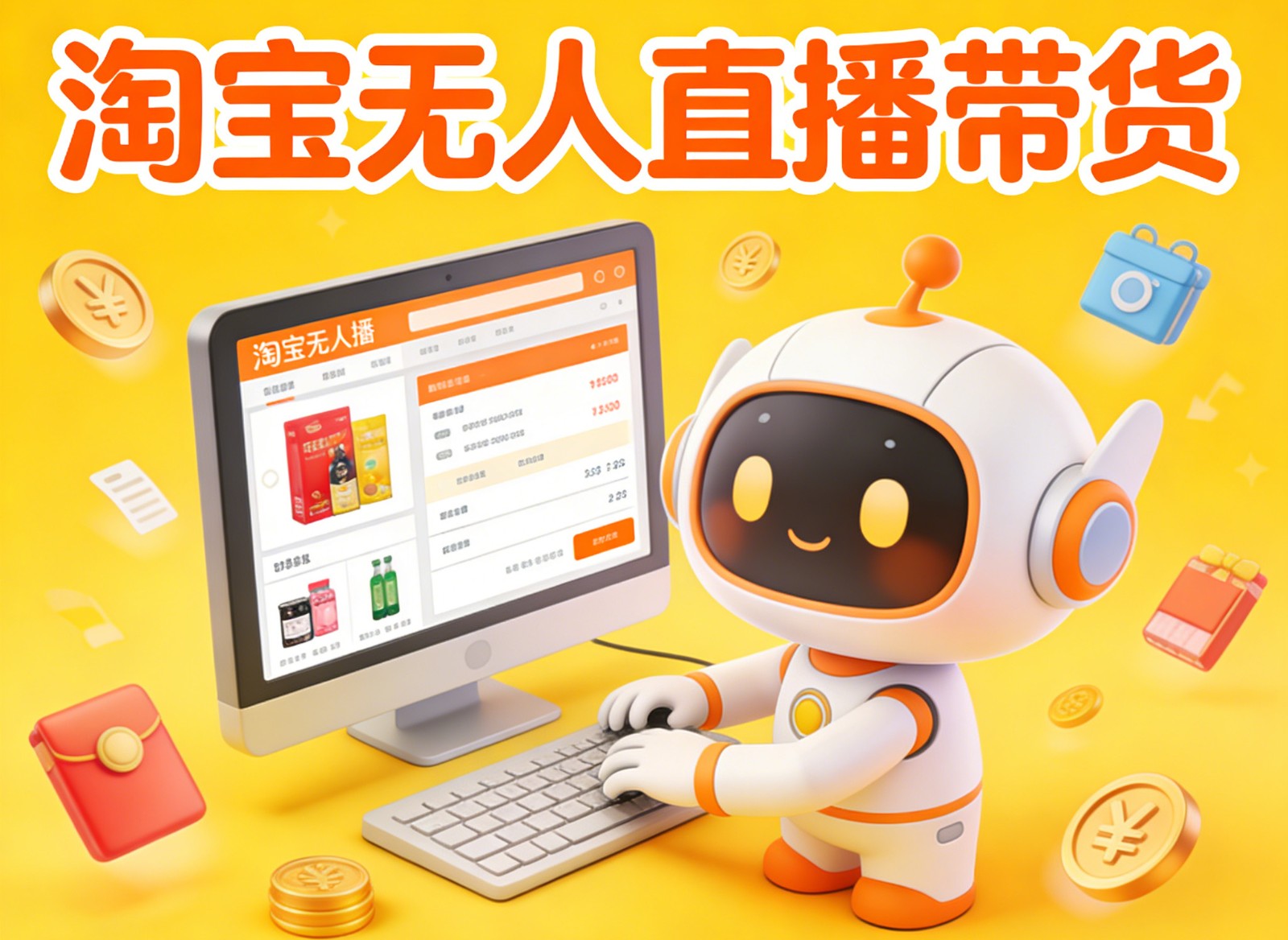 淘宝无人直播带货，24小时自动卖货，月佣金1W+，不违规不封号，不用露脸-副业心选