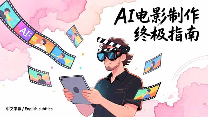 AI电影制作终极指南：从创意到成片，系统掌握智能影视全流程实战课(中英字幕 - 副业心选-副业心选