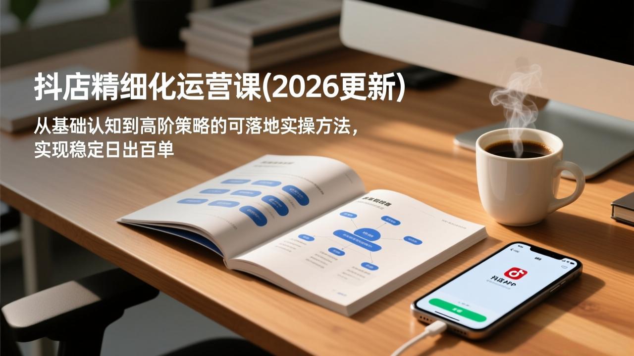 抖店精细化运营课(2026更新-副业心选