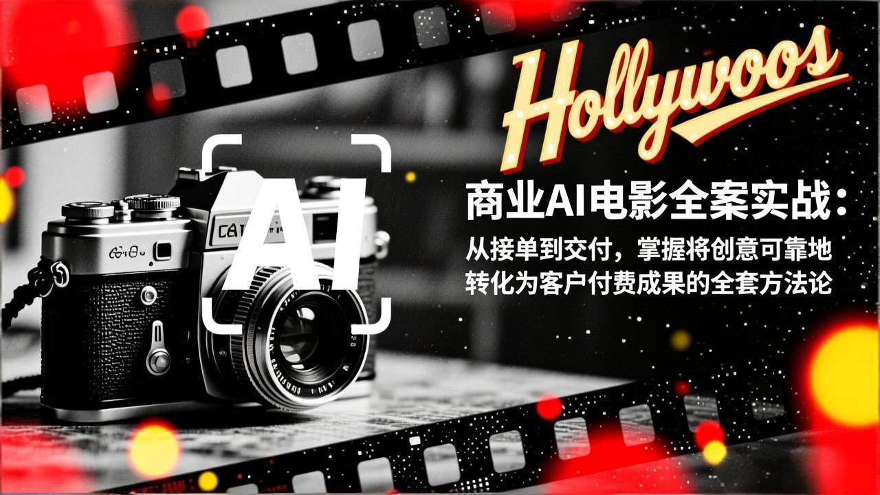 商业AI电影全案实战：从接单到交付，掌握将创意可靠地转化为客户付费成果的全套方法论-副业心选