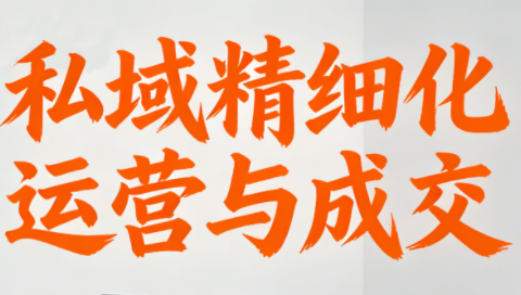 楚老师·私域精细化运营与成交-副业心选