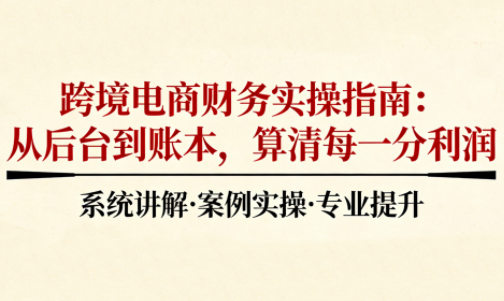 2025跨境电商财务实操指南-副业心选