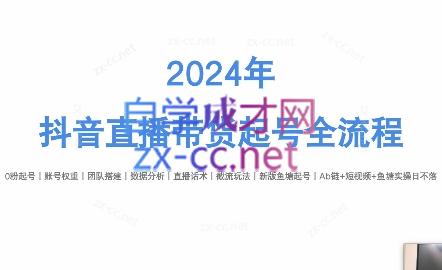 六六老师·2024年抖音直播带货起号全攻略-副业心选