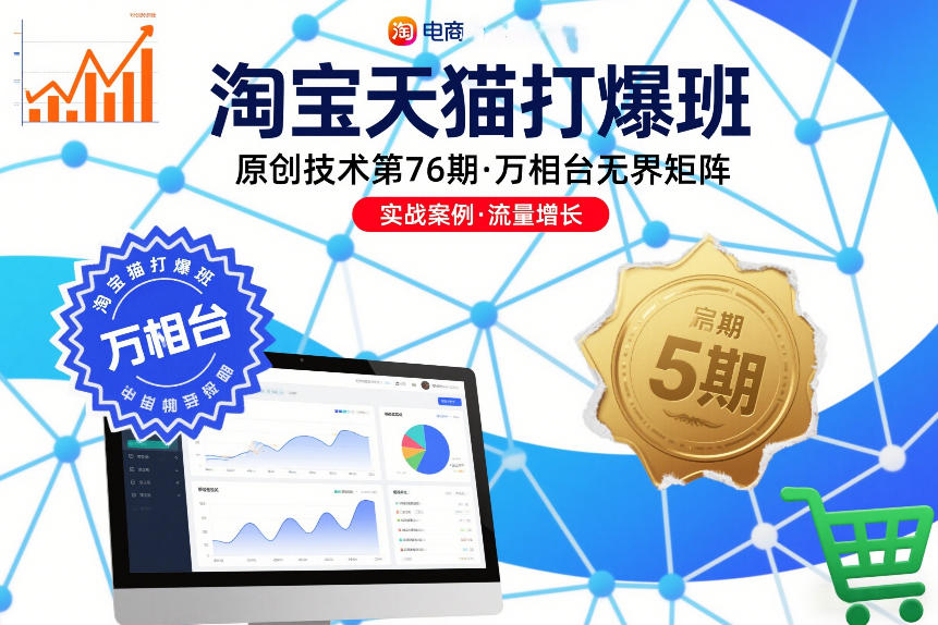 淘宝天猫打爆班原创技术第76期，万相台无界矩阵-副业心选