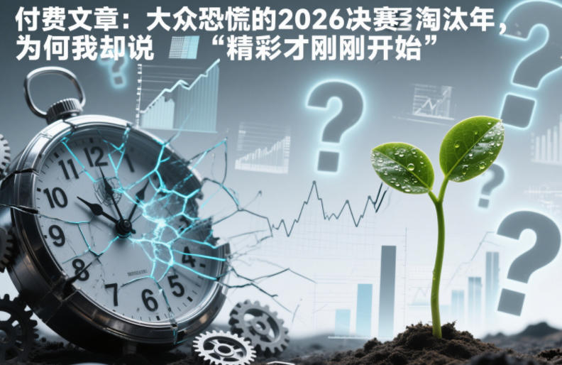 付费文章：大众恐慌的2026决赛淘汰年，为何我却说“精彩才刚刚开始”？-副业心选