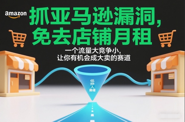 抓亚马逊漏洞，免去店铺月租，一个流量大竞争小，让你有机会成大卖的赛道-副业心选