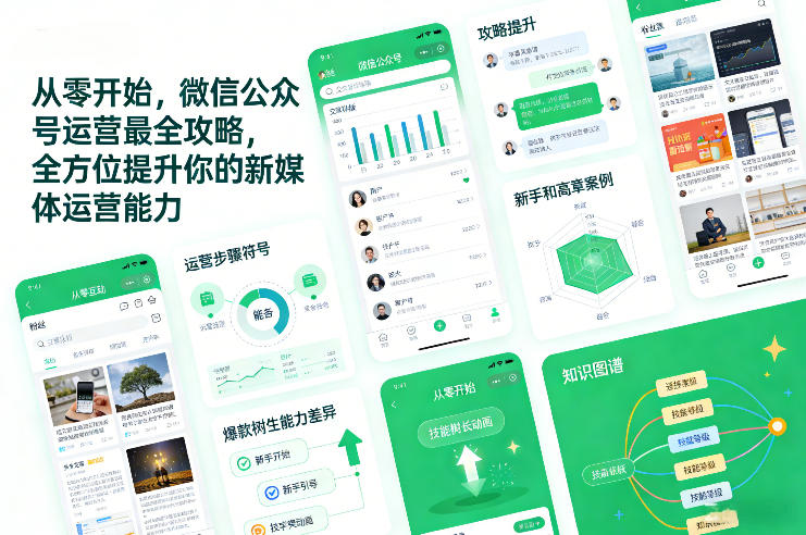 从零开始，微信公众号运营最全攻略，全方位提升你的新媒体运营能力-副业心选