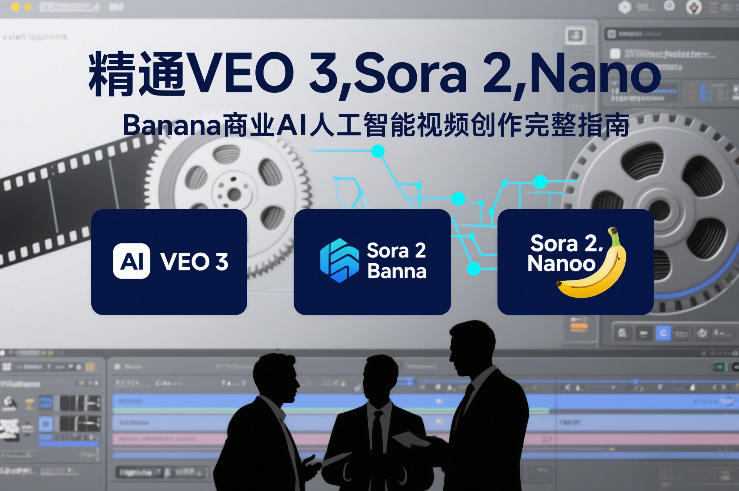 精通VEO 3，Sora 2，Nano Banana商业AI人工智能视频创作完整指南-副业心选