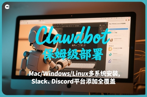 Clawdbot保姆级部署，从入门介绍、Mac/Windows/Linux多系统安装，到Slack、Discord平台添加全覆盖-副业心选