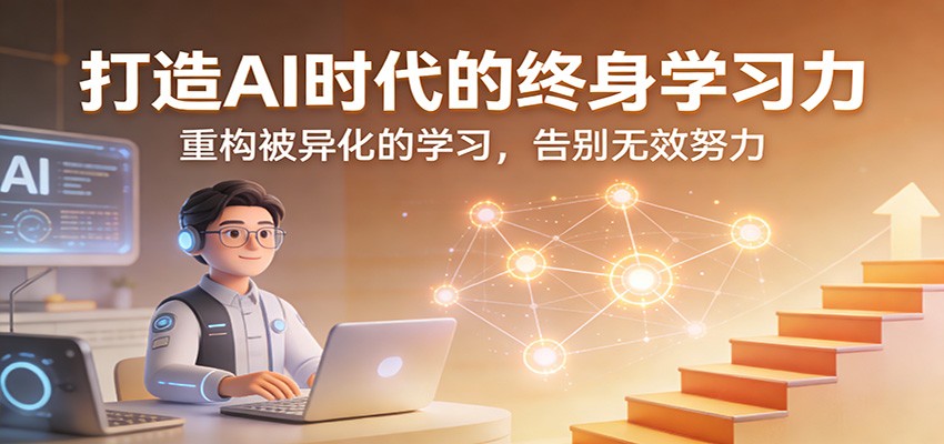 打造AI时代的终身学习力：重构被异化的学习，告别无效努力-副业心选