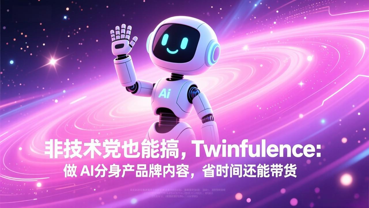 非技术党也能搞!Twinfluence:做 AI 分身产品牌内容,省时间还能带货-副业心选