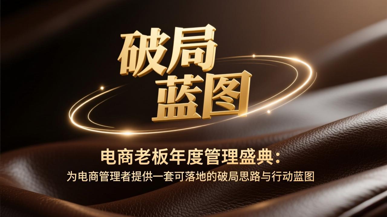 电商老板年度管理盛典：为电商管理者提供一套可落地的破局思路与行动蓝图-副业心选