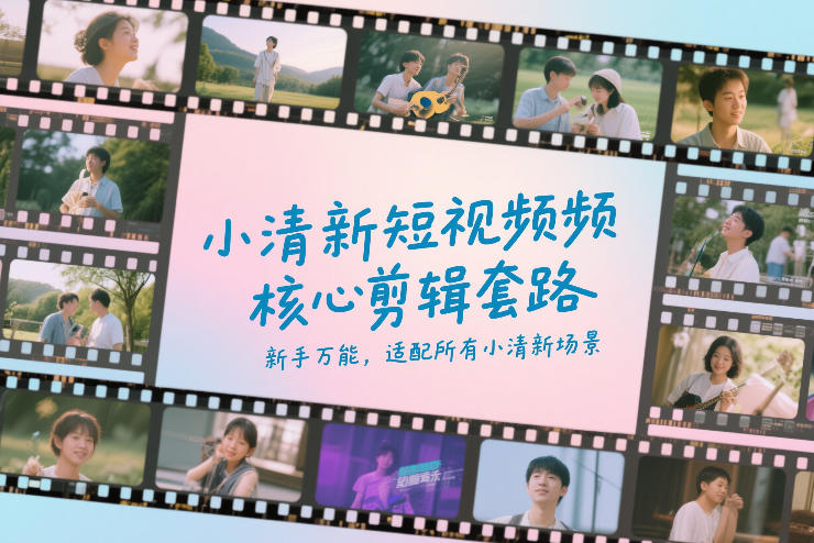 小清新短视频核心剪辑套路，新手万能，适配所有小清新场景-副业心选