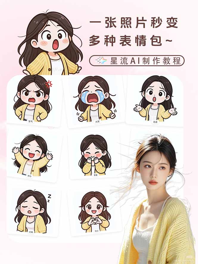 图片[2]-一张照片秒变N种专属表情包，三步搞定可爱搞怪治愈风，从此斗图聊天不再到处存别人图 - 副业心选-副业心选