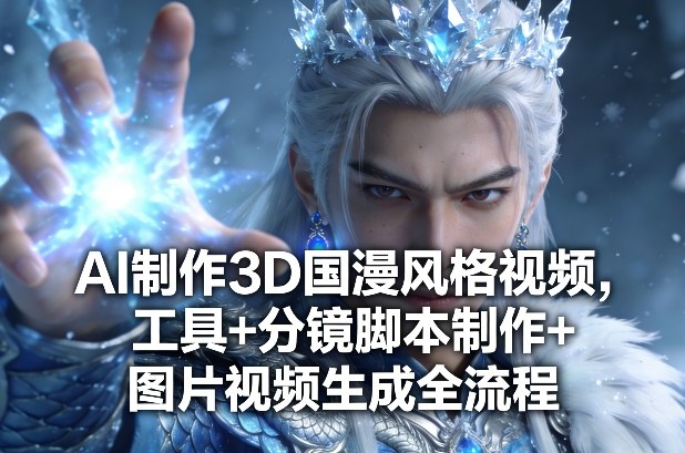 AI制作3D国漫风格视频，工具+分镜脚本制作+图片视频生成全流程-副业心选