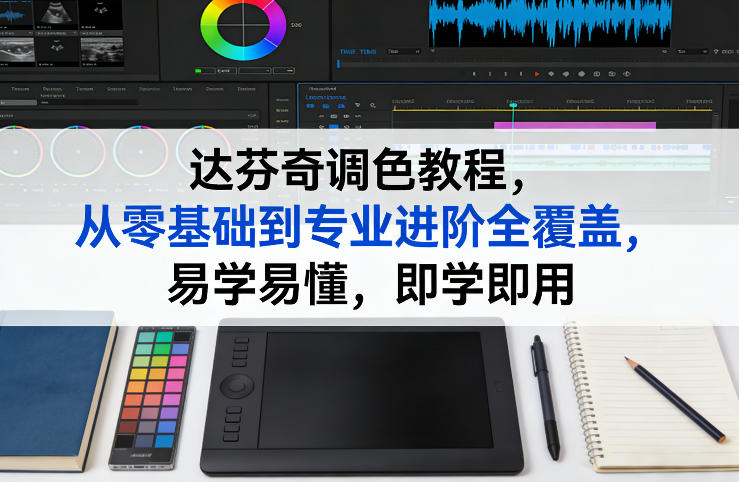达芬奇调色教程，从零基础到专业进阶全覆盖，易学易懂，即学即用-副业心选
