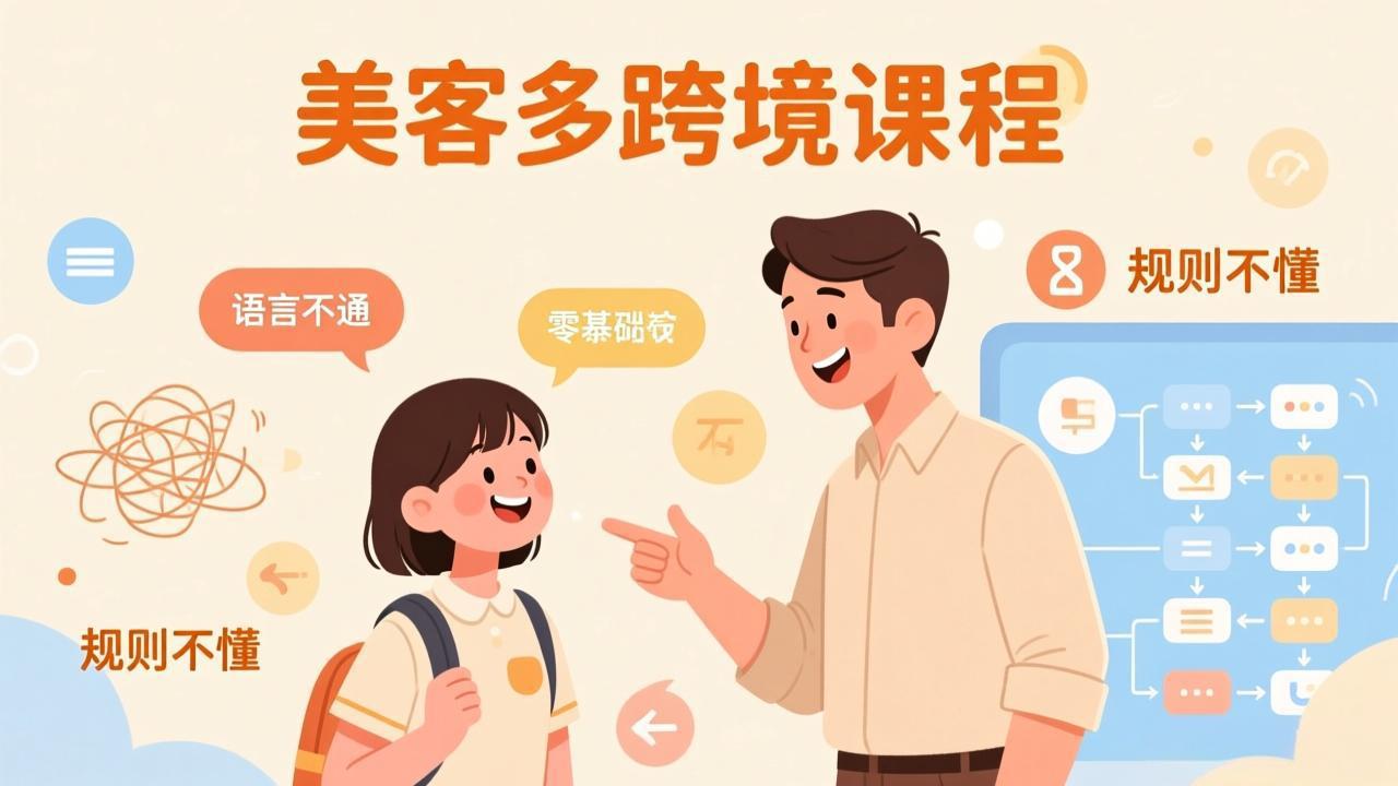 怕语言不通、怕不懂规则？零基础小白也能做的美客多跨境课，手把手带你美客多开店稳赚-副业心选