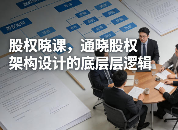 股权晓课，通晓股权架构设计的底层逻辑-副业心选