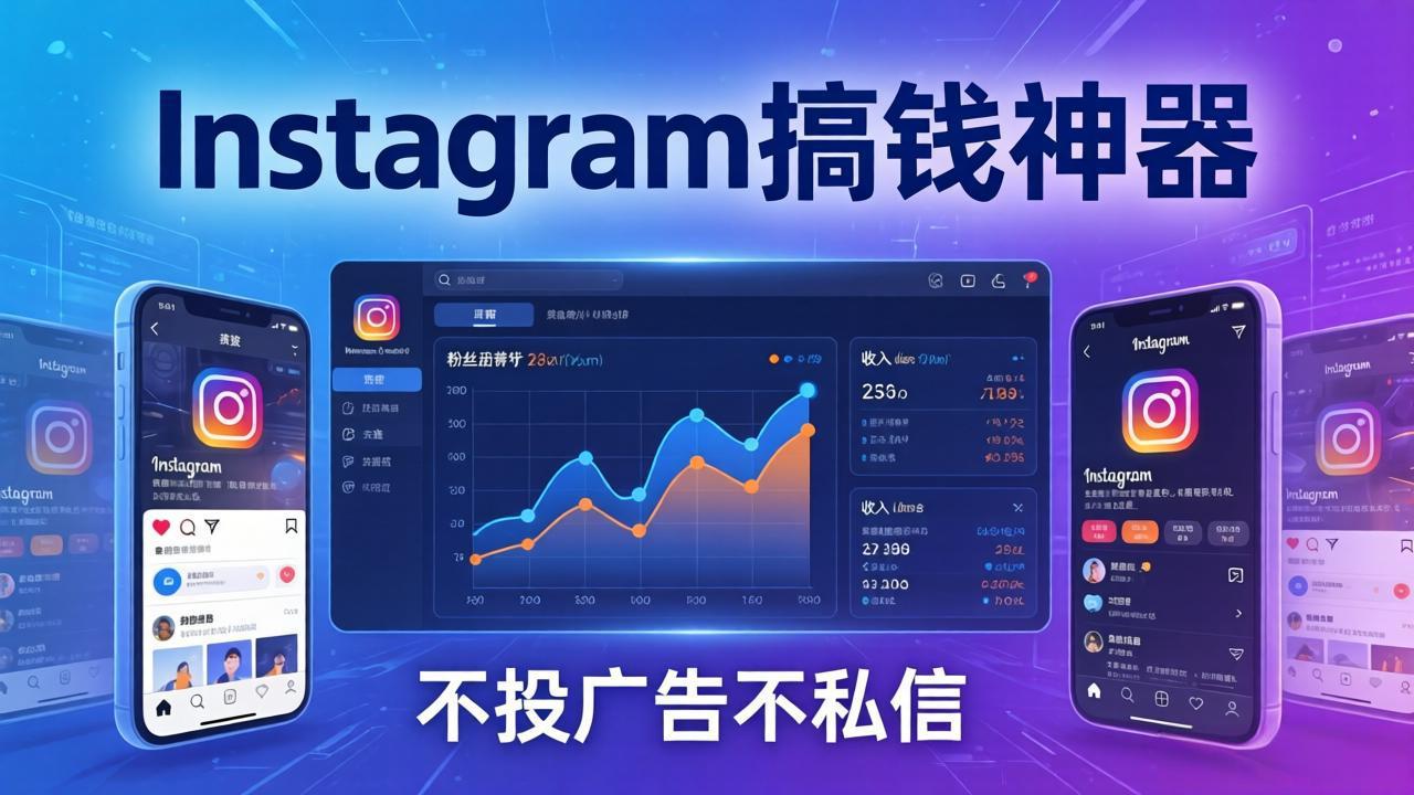 Instagram搞钱神器：月涨6万粉+月入5万刀，不投广告不私信，靠算法+低价产品-副业心选