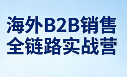 雨哥·海外B2B销售全链路实战营-副业心选