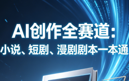 AI创作全赛道：小说、短剧、漫剧剧本一本通(更新5月)-副业心选