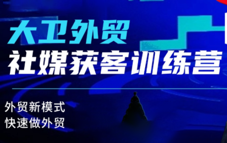 大卫老师·外贸社媒获客独家训练营(更新4月) - 副业心选-副业心选