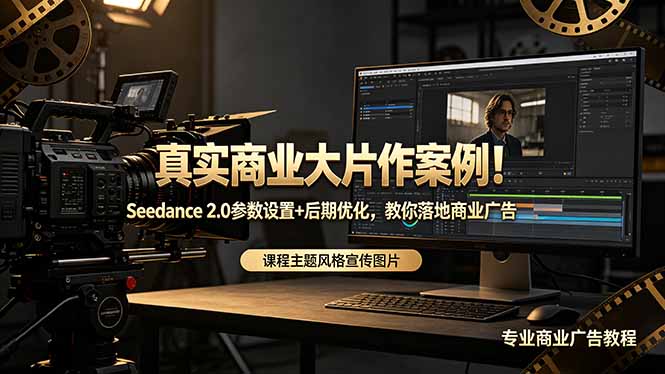 真实商业大片作案例！Seedance 2.0参数设置+后期优化，教你落地商业广告-副业心选