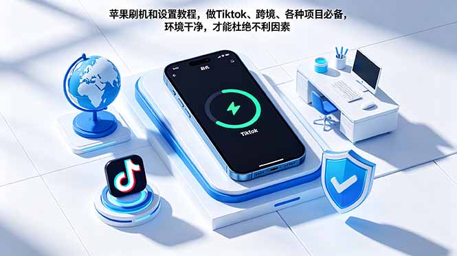 苹果刷机和设置教程，做Tiktok、跨境、各种项目必备，环境干净，才能杜绝不利因素-副业心选
