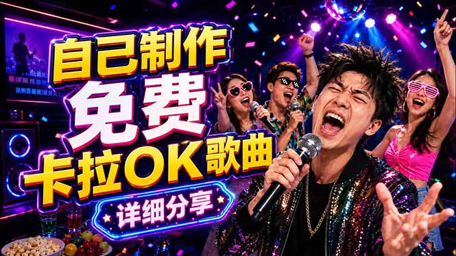 免费卡拉OK歌曲制作全攻略：音轨分离字幕制作，零基础快速做出专业K歌视频-副业心选