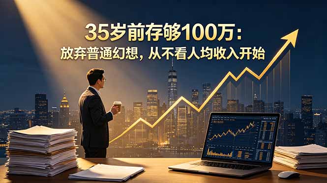 35岁前存够100万：放弃普通幻想，从不看人均收入开始-副业心选