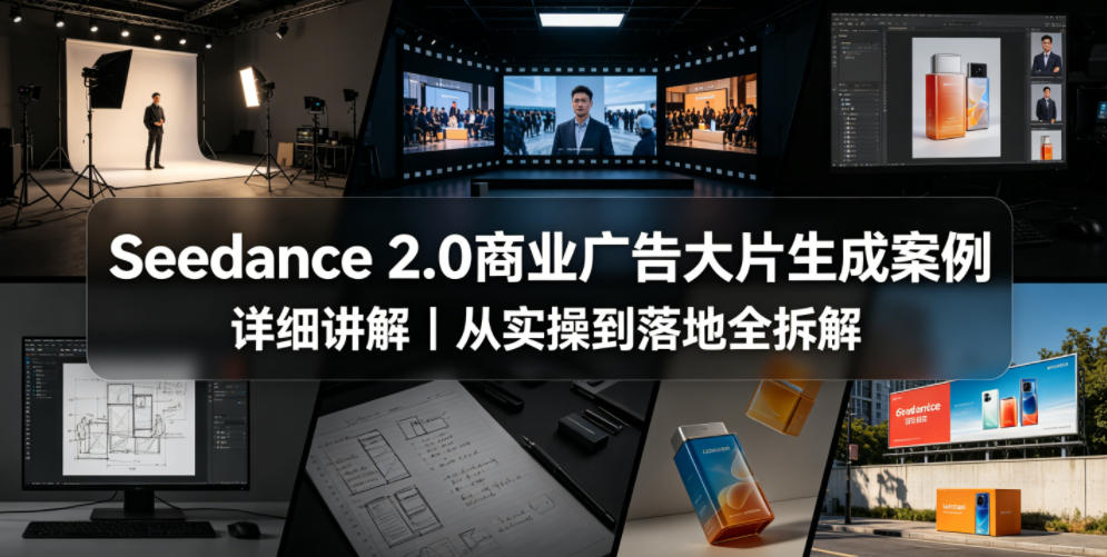 Seedance 2.0商业广告大片生成案例详细讲解｜从实操到落地全拆解-副业心选