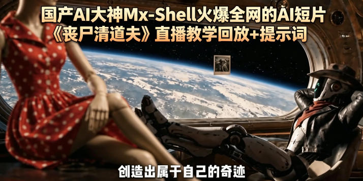 国产AI大神Mx-Shell火爆全网的AI短片《丧尸清道夫》直播教学回放+提示词-副业心选