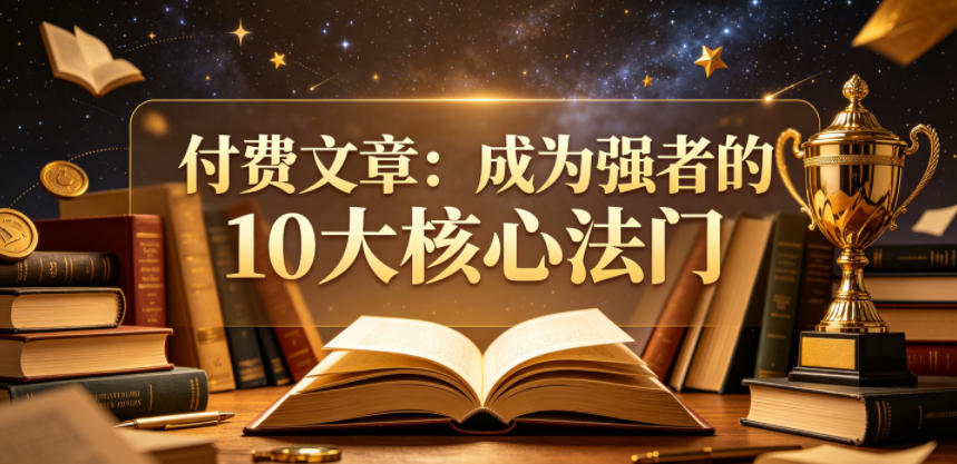 付费文章：成为强者的10大核心法门 - 副业心选-副业心选