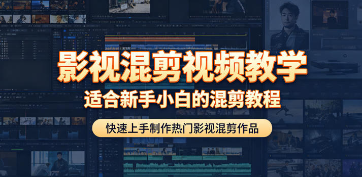 影视混剪视频教学，适合新手小白的混剪教程，快速上手制作热门影视混剪作品-副业心选